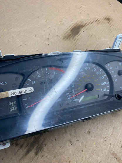 2001 to 2004 Toyota Sequoia Speedometer Insrument Gauge Cluster Q7336 DG1