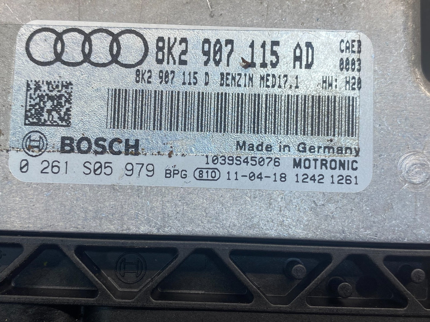 2011 to 2012 Audi A4 2.0L Engine Computer Ecu Pcm Ecm Pcu AE7794 DW2