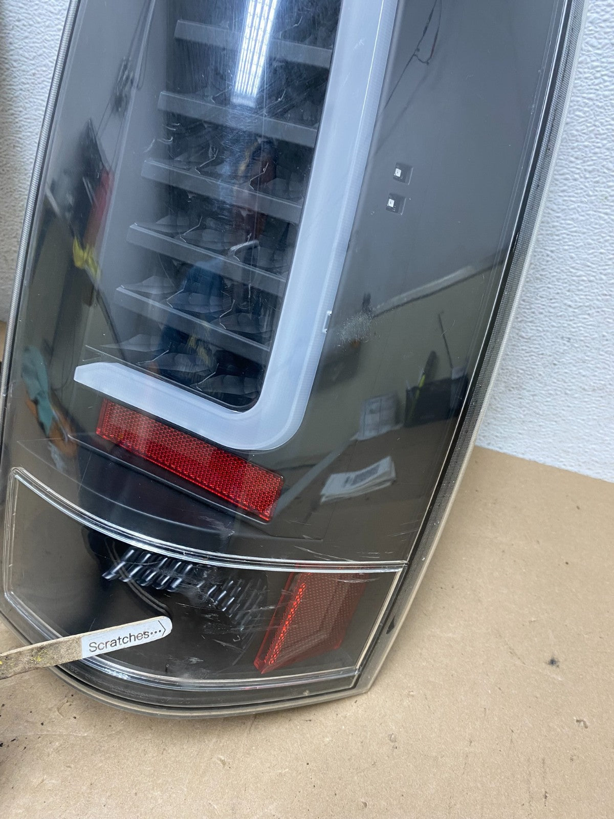 2007 to 2014 Chevrolet Suburban Tahoe GMC Yukon Black LED Tail Lights AE60544