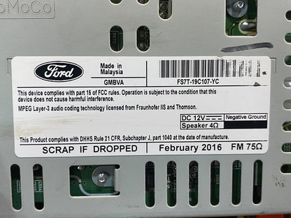 2016 to 2019 Ford Fusion Radio CD Player Reciver ag7379 DG6