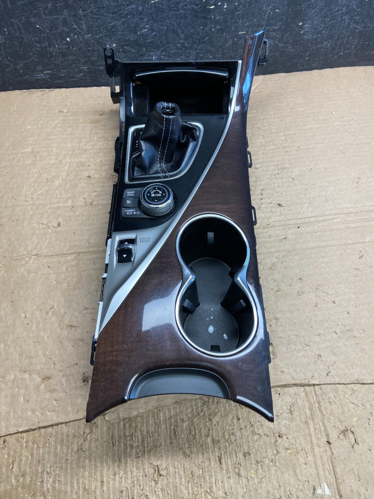 2014-2016 Infiniti Q50 Front Center Console Cup Shifter Bezel Trim AF2357 DG1
