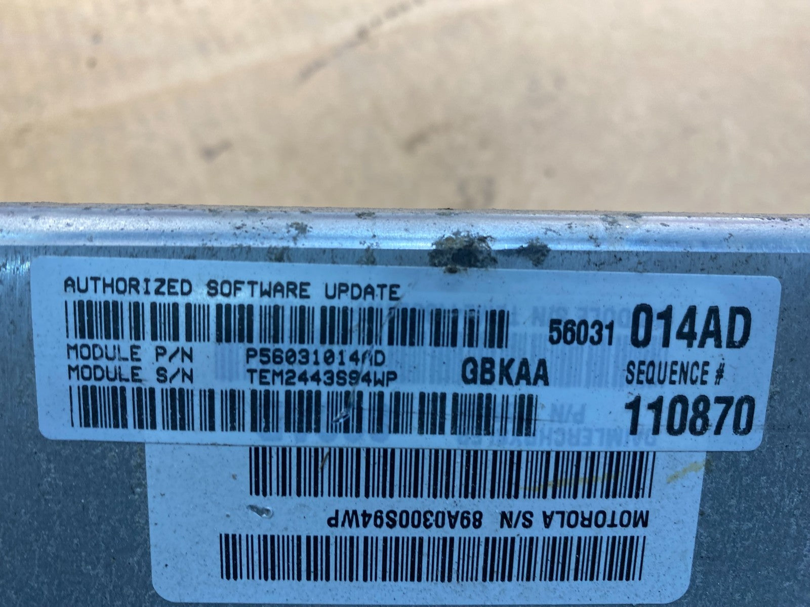 2004 Dodge Dakota 3.7L  Engine Computer Module ECM ECU Unit OEM AB3603 DG3