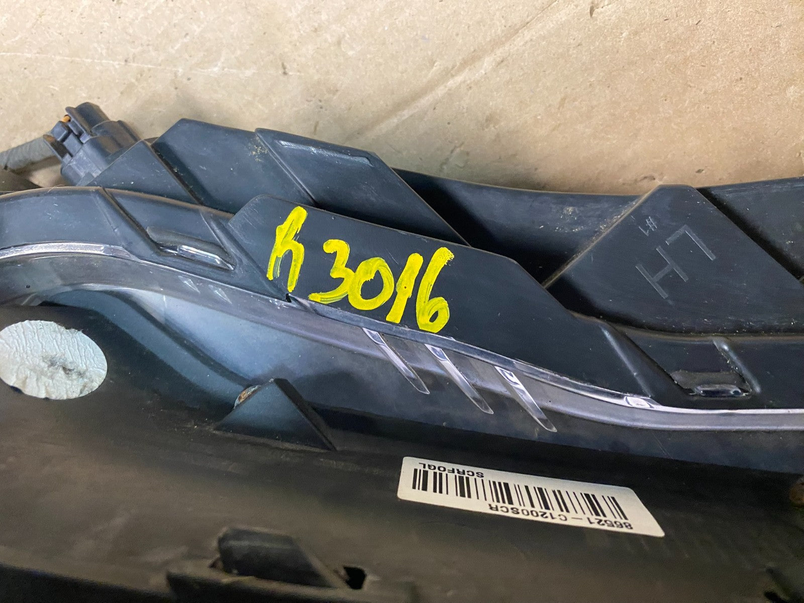 2015 - 2017 Hyundai Sonata Front Left+Right Set LED Fog Light Cover Oem R3016 DG4