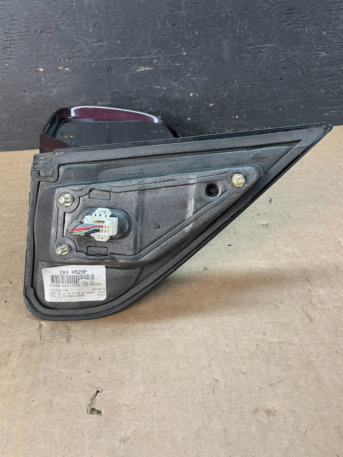 2009-2015 Honda Pilot Left Driver LH Side View Door Turn Mirror AE8489 DW4