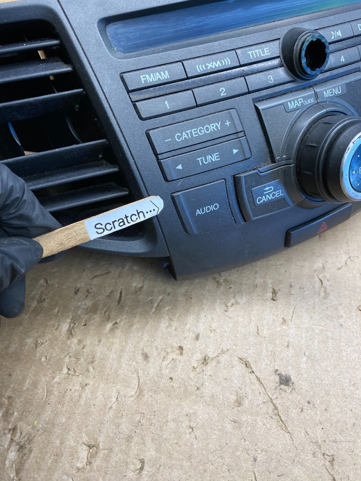 2011 to 2014 Acura TSX AM/FM CD Player Radio Audio System Air Vent AC6474 DG2