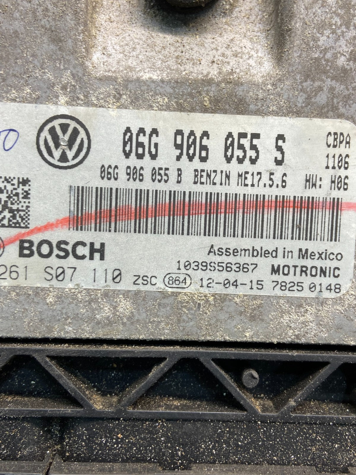2011 2012 Volkswagen Jetta Passat 2.0L ECM Engine Control Unit ECU AE4741 DW2