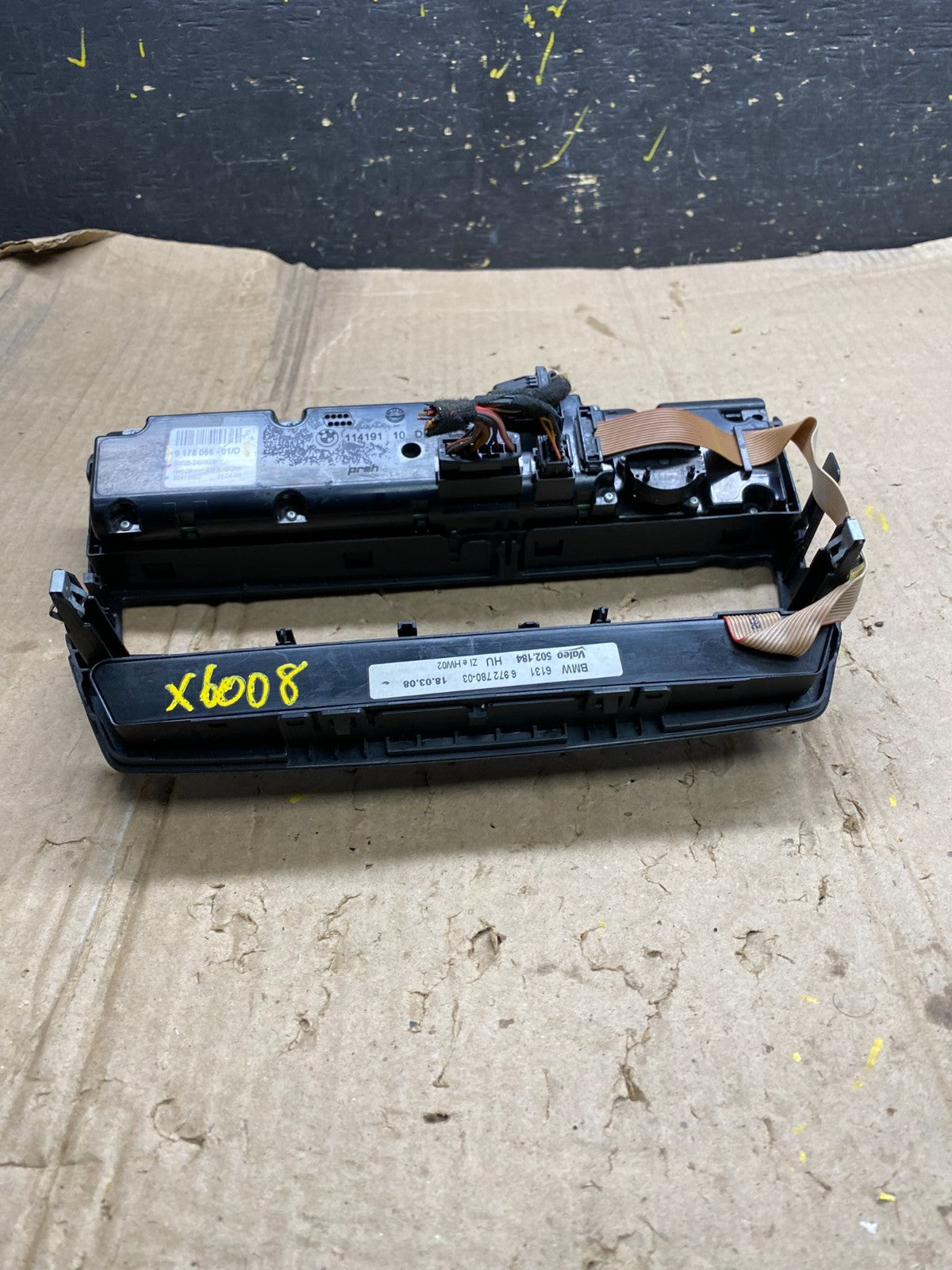 2007-2013 Bmw X5 AC Heater Climate Control Temperature Panel Trim Oem X6008 DG4