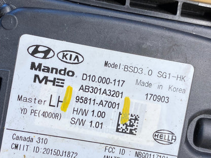 2017 to 2018 Kia Forte Left Rear Blind Spot Radar Sensor Module M1776 DG6