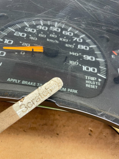 2000 to 2005 Chevrolet Astro Cluster Gauge Speedometer ECM AG0702 DW5