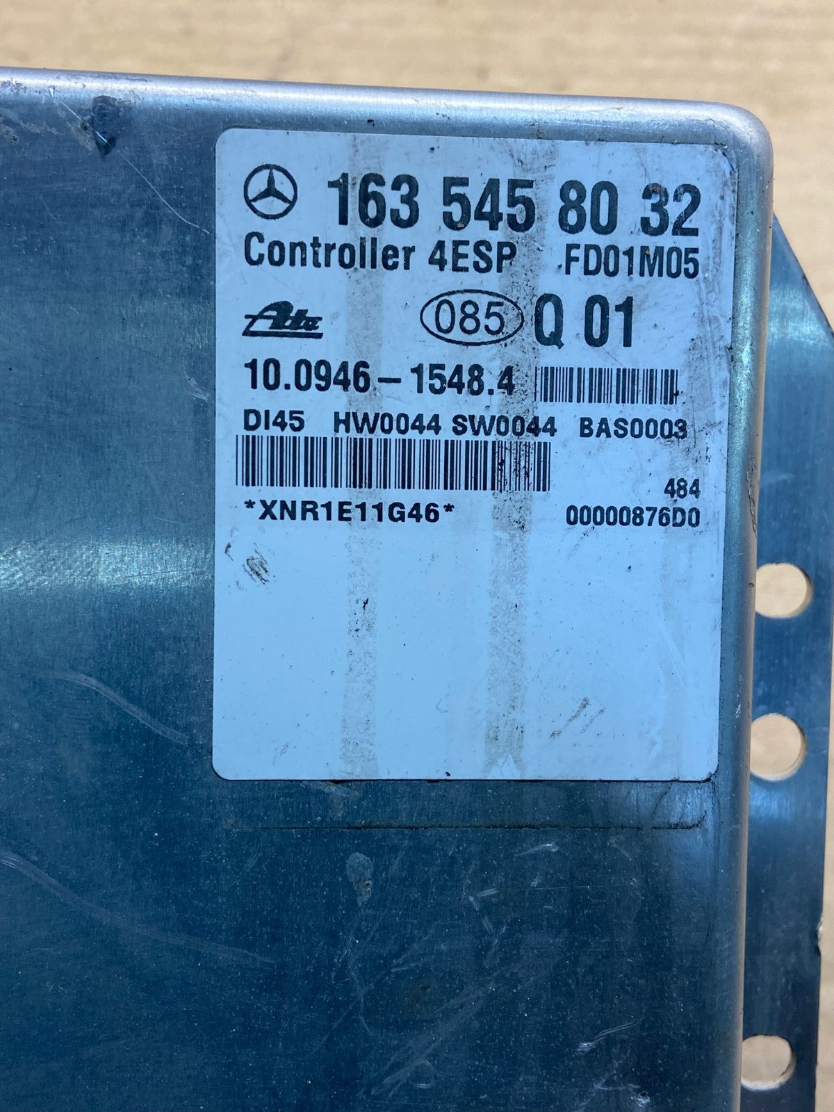 2000 to 2003 Mercedes ML-Class ML320 ABS ESP Control Module Unit ae4646 DG2