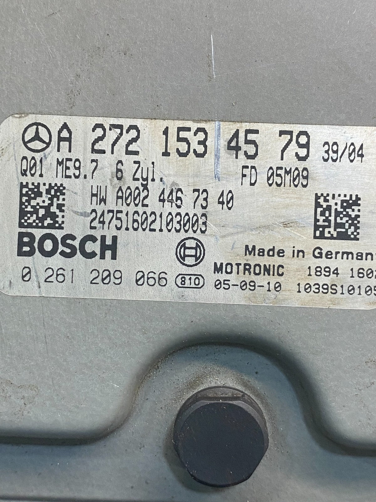2006 to 2007 Mercedes 3.5L ECU E350 ML350 R350 Engine Computer Module AE7768 DW2