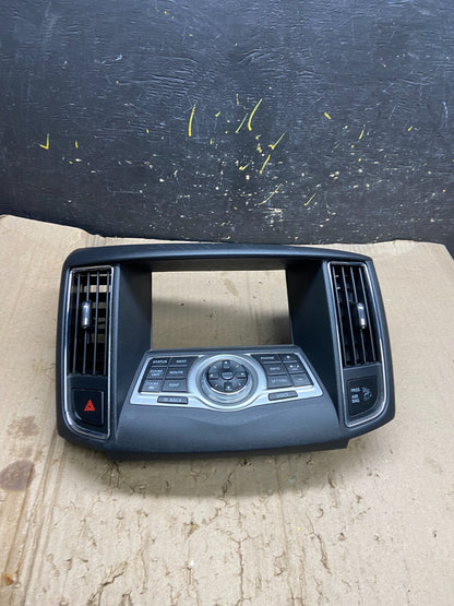 2009-2014 Nissan Maxima Center Console Climate Control Radio Bezel OEM Z1964 DG0