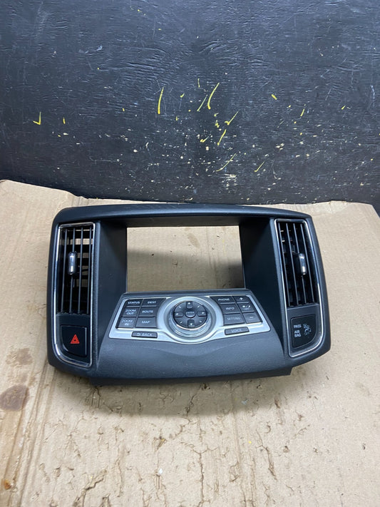 2009-2014 Nissan Maxima Center Console Climate Control Radio Bezel OEM Z1964 DG0