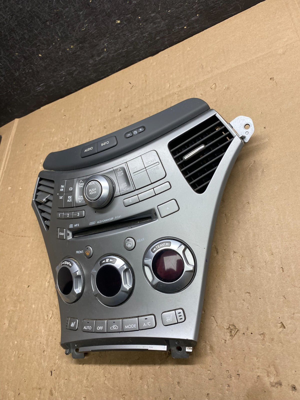 2006-2009 Subaru Tribeca Radio CD Player Climate Control Bezel Panel AJ1356 DG4