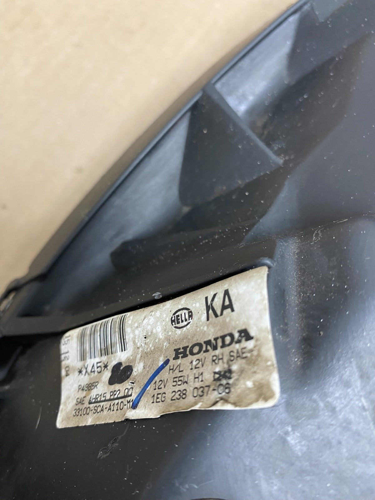 2005 -2006 Honda Crv Cr-v Halogen Headlight Right Passenger Rh AE9491 DW9