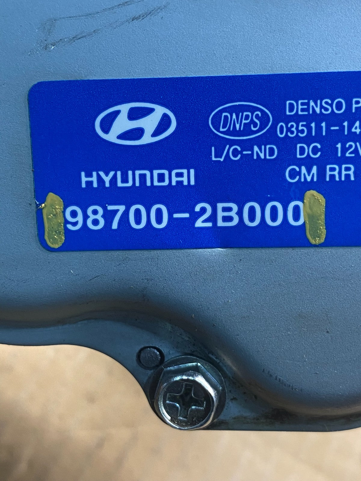 2007 - 2010 Hyundai Santa Fe Rear Glass Windshield Wiper Motor ad1534 DG6