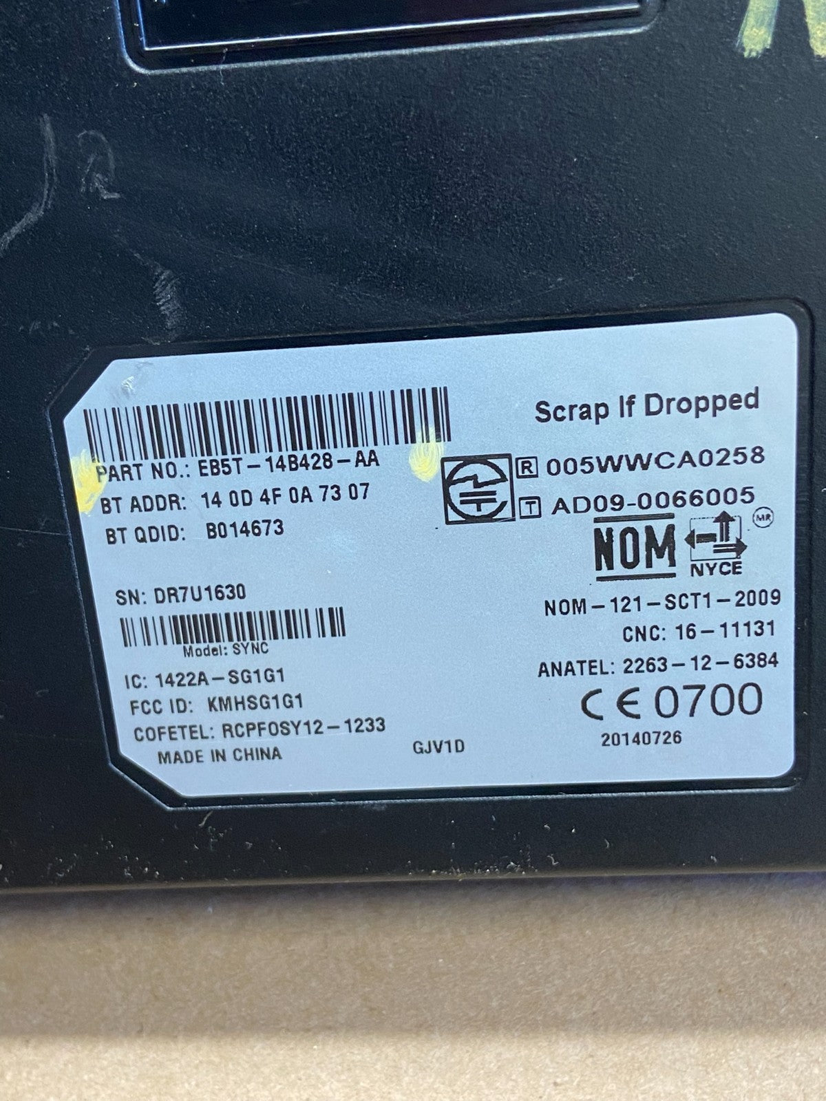 2015 Ford Explorer Information Display Screen Ai5934 PS5