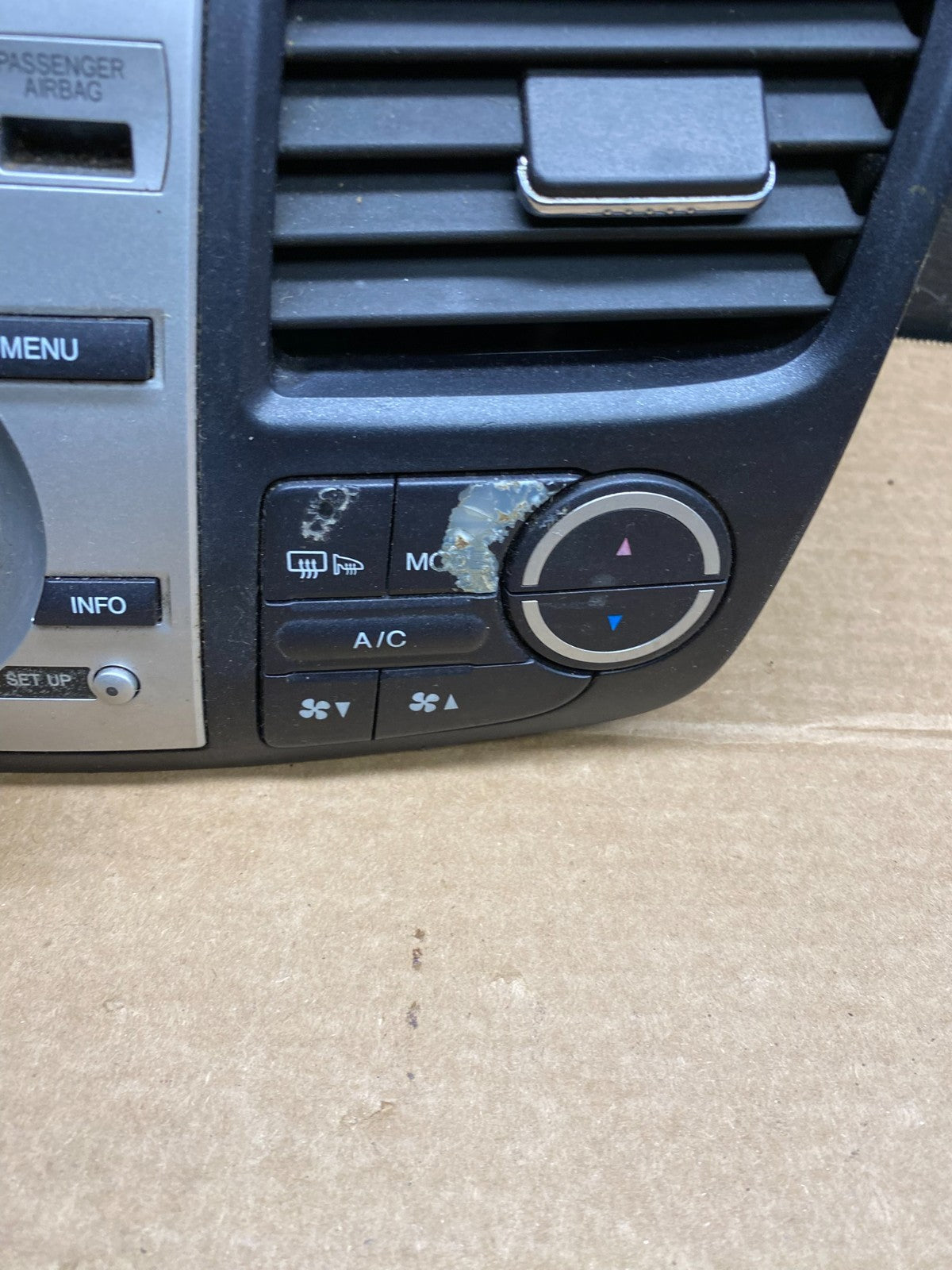 2007 to 2009 Acura RDX GPS RADIO Audio Control Trim Dash w/ Vents W6455 PS1
