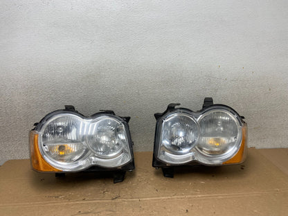 2008-2010 Jeep Grand Cherokee Left+Right Set Halogen Headlights AB4832 DW0