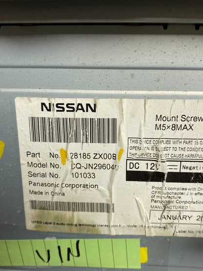 2010 to 2012 Nissan Altima Radio Cd Mp3 Player AUX Climate Control X1543 DG7