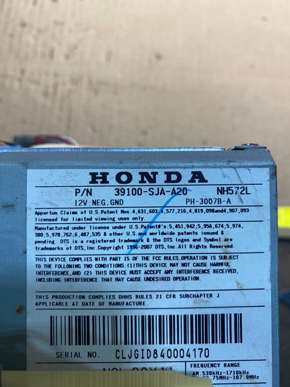 2006 to 2008 Acura RL Radio Stereo 6 CD Player Climate Control Pan OEM AC2693 DG6
