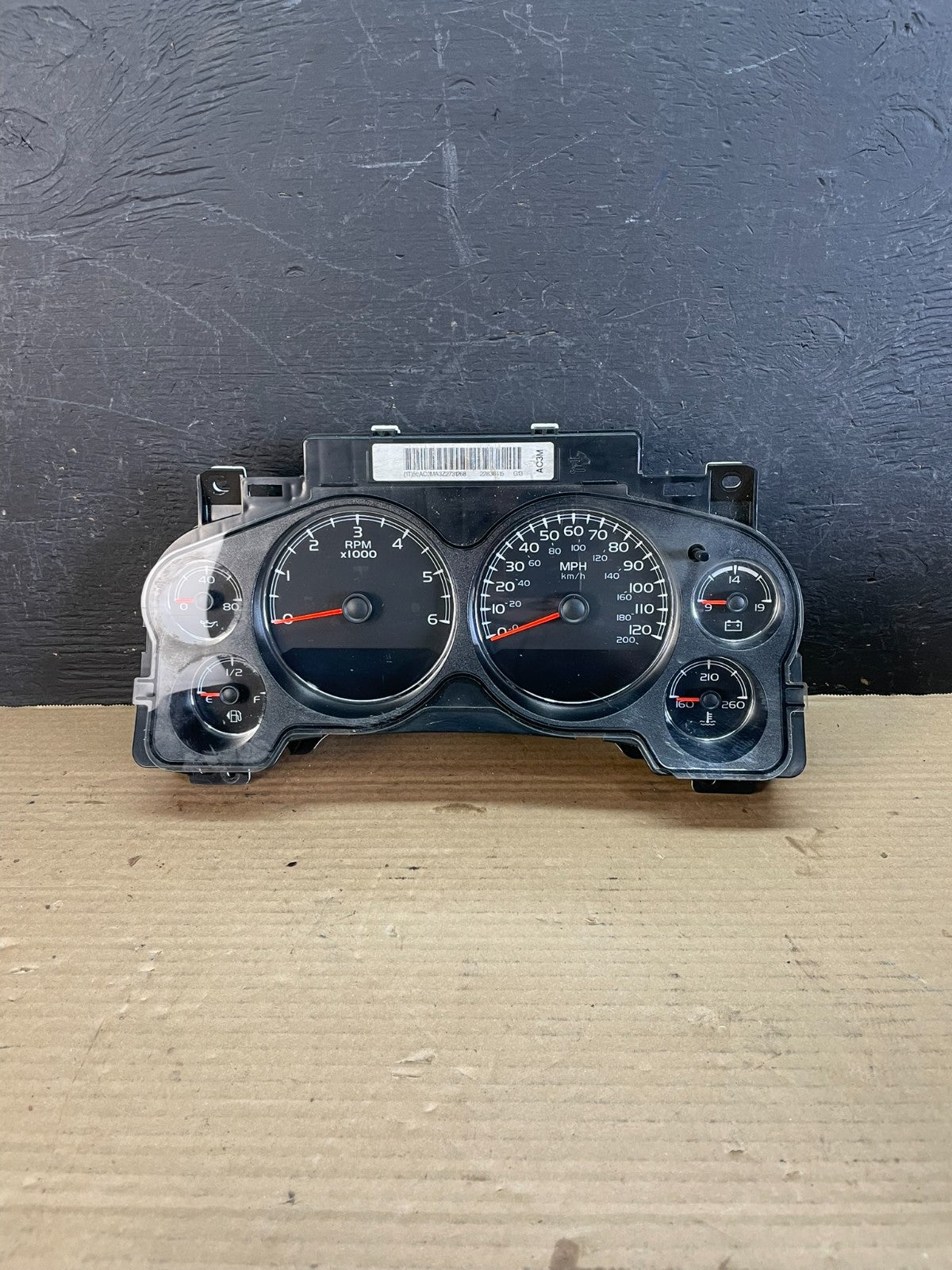 2008 2014 GMC Chevrolet Yukon Tahoe Speedometer Cluster Gauge AF3436 DW0