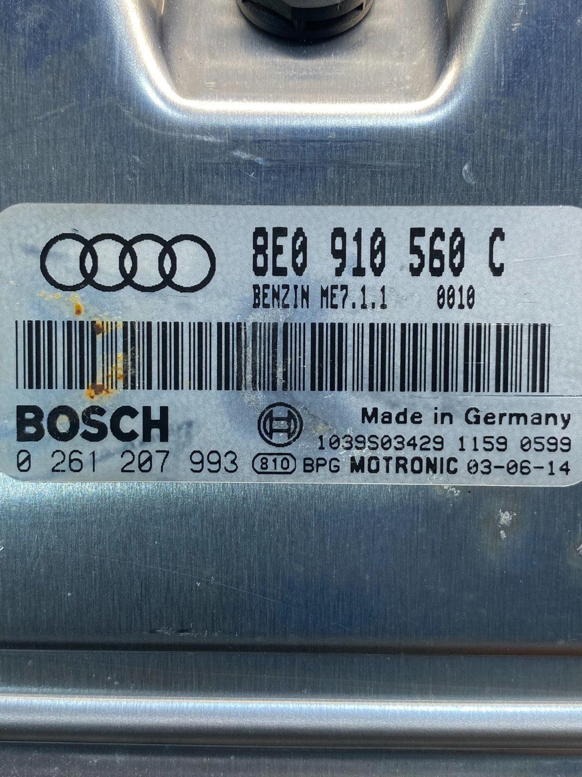2004 2005 Audi S4 Engine Computer Ecu Pcm Ecm 8e0910560c AE6211 DG2