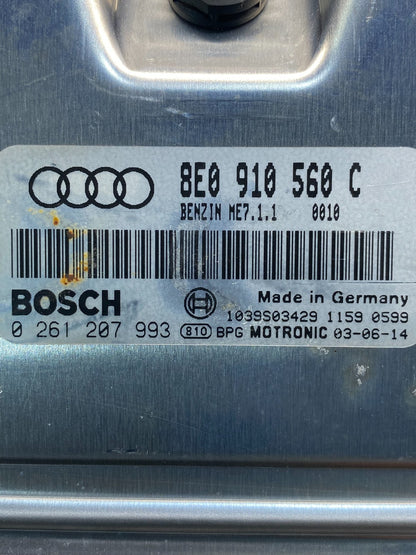2004 2005 Audi S4 Engine Computer Ecu Pcm Ecm 8e0910560c AE6211 DG2
