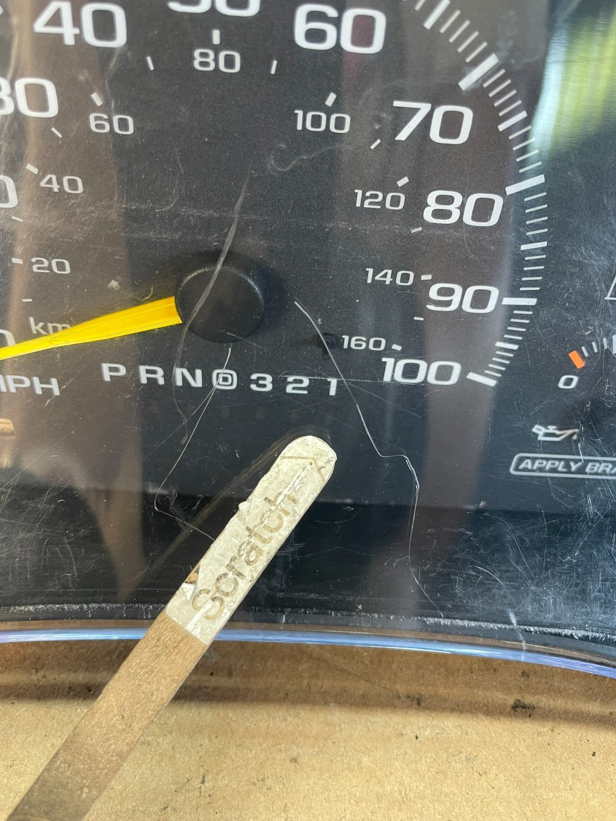 1995 to 1999 Chevrolet Silverado Suburban Cluster Gauge Speedometer AG0707 DW4