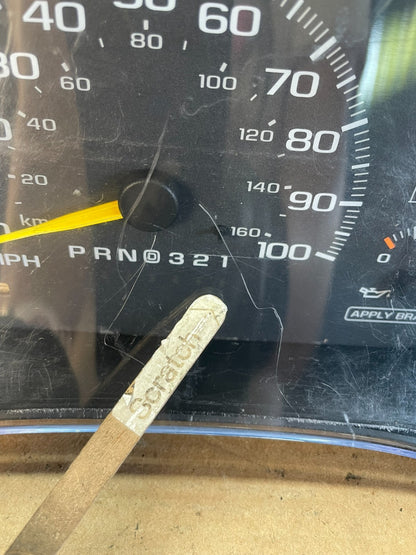 1995 to 1999 Chevrolet Silverado Suburban Cluster Gauge Speedometer AG0707 DW4