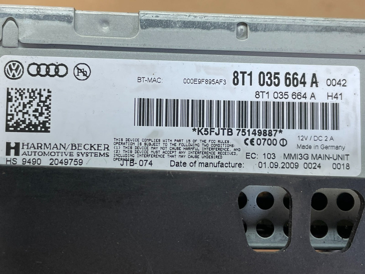 2009-2012 Audi A4 Q5 Receiver Concert Audio Radio AM/FM Cotnrol AI0583 DG9