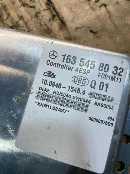 2000 to 2003 Mercedes ML-Class ML320 ABS  Control Module 1635458032 x3988 DG3
