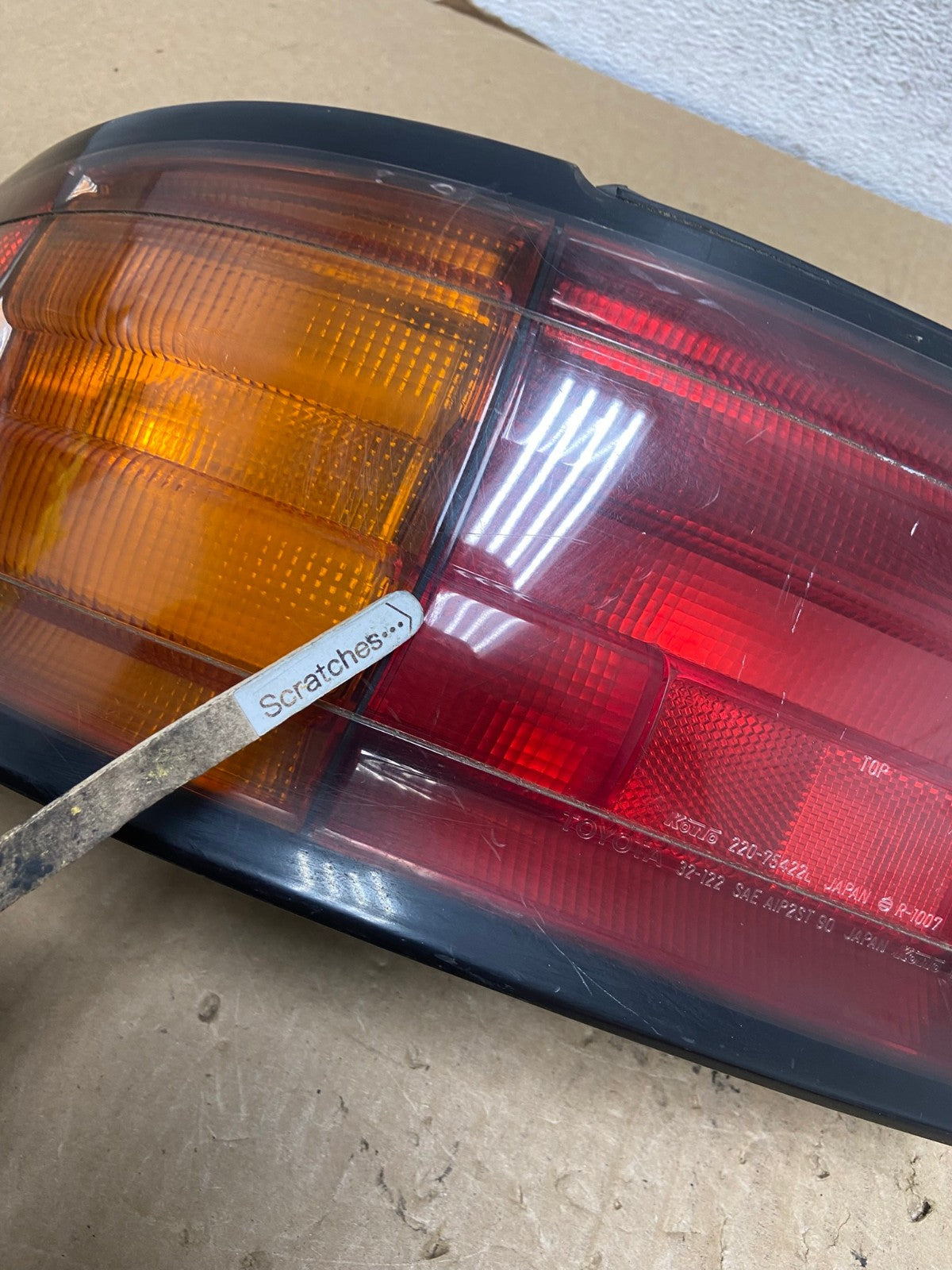 1992 1993 1994 Toyota Camry Left Driver LH Side Tail Light AF7458 LK3