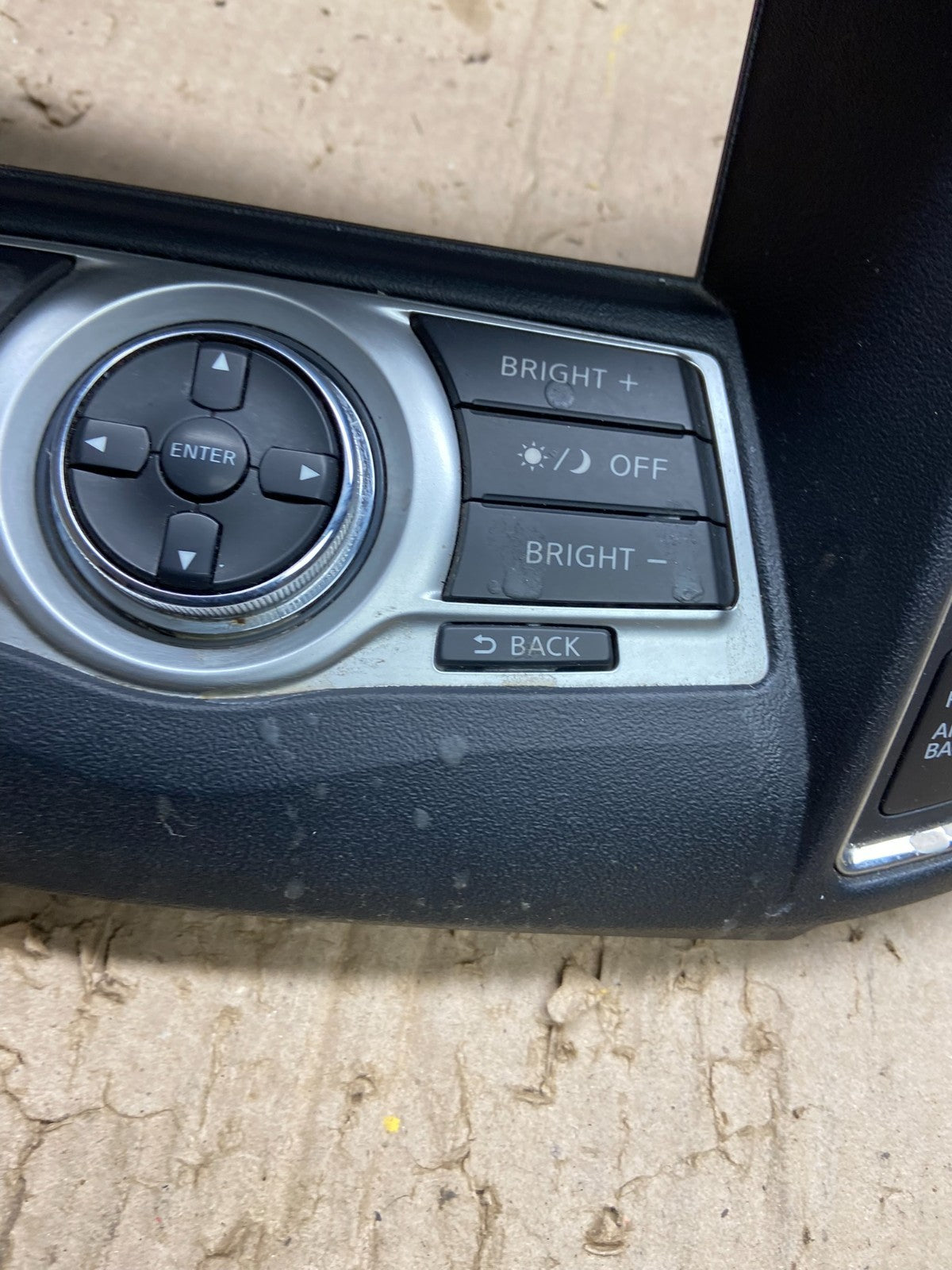 2011-2014 Nissan Maxima Center Console Climate Control Radio Bezel OEM X6444 DG1