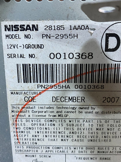 2009-2010 Nissan Murano AM FM Radio 6 CD Control Panel AE7897 DG6