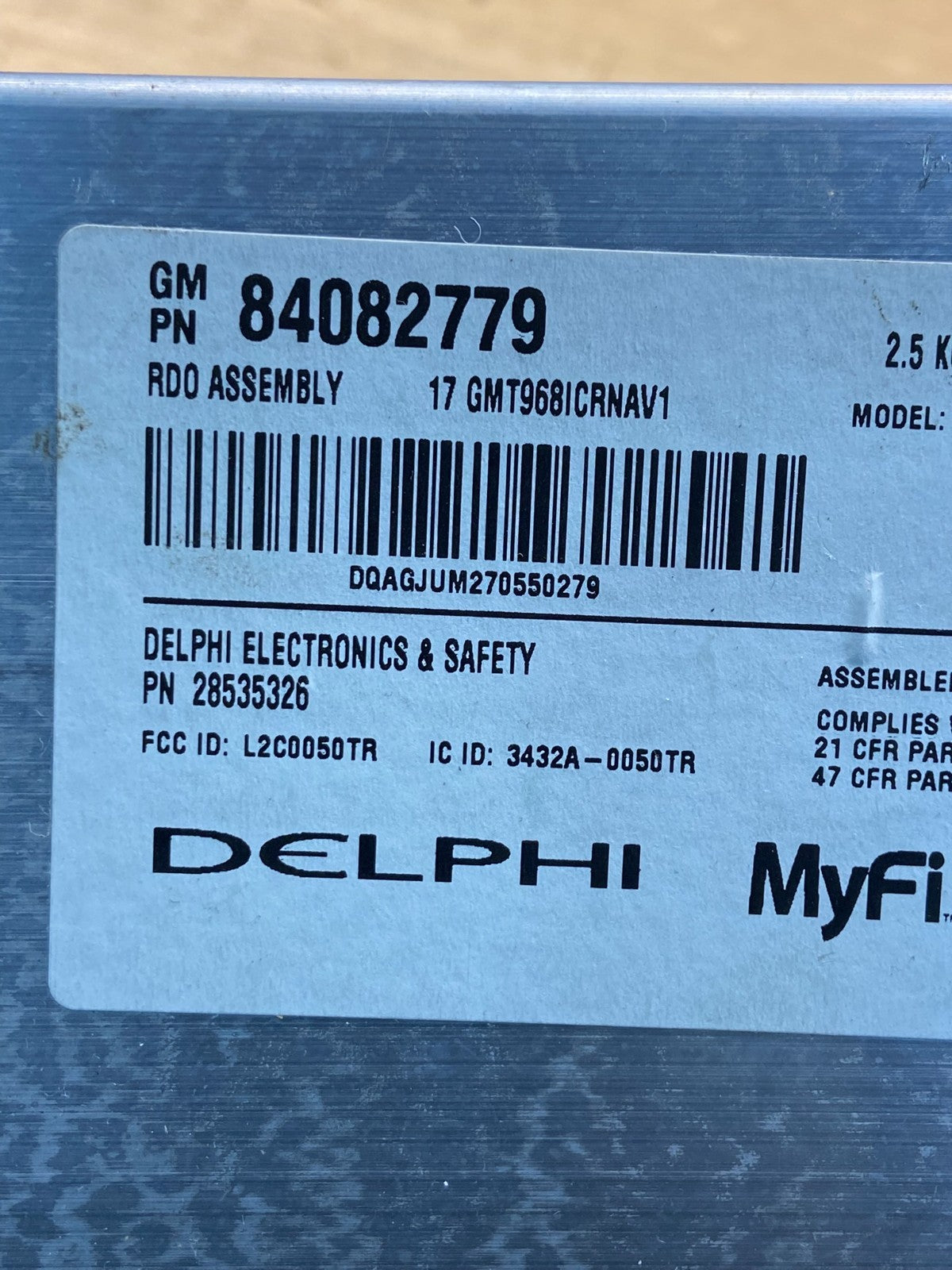 2015 2016 2017 GMC Acadia Radio Display Screen AM/FM AUX AE4548 DG6