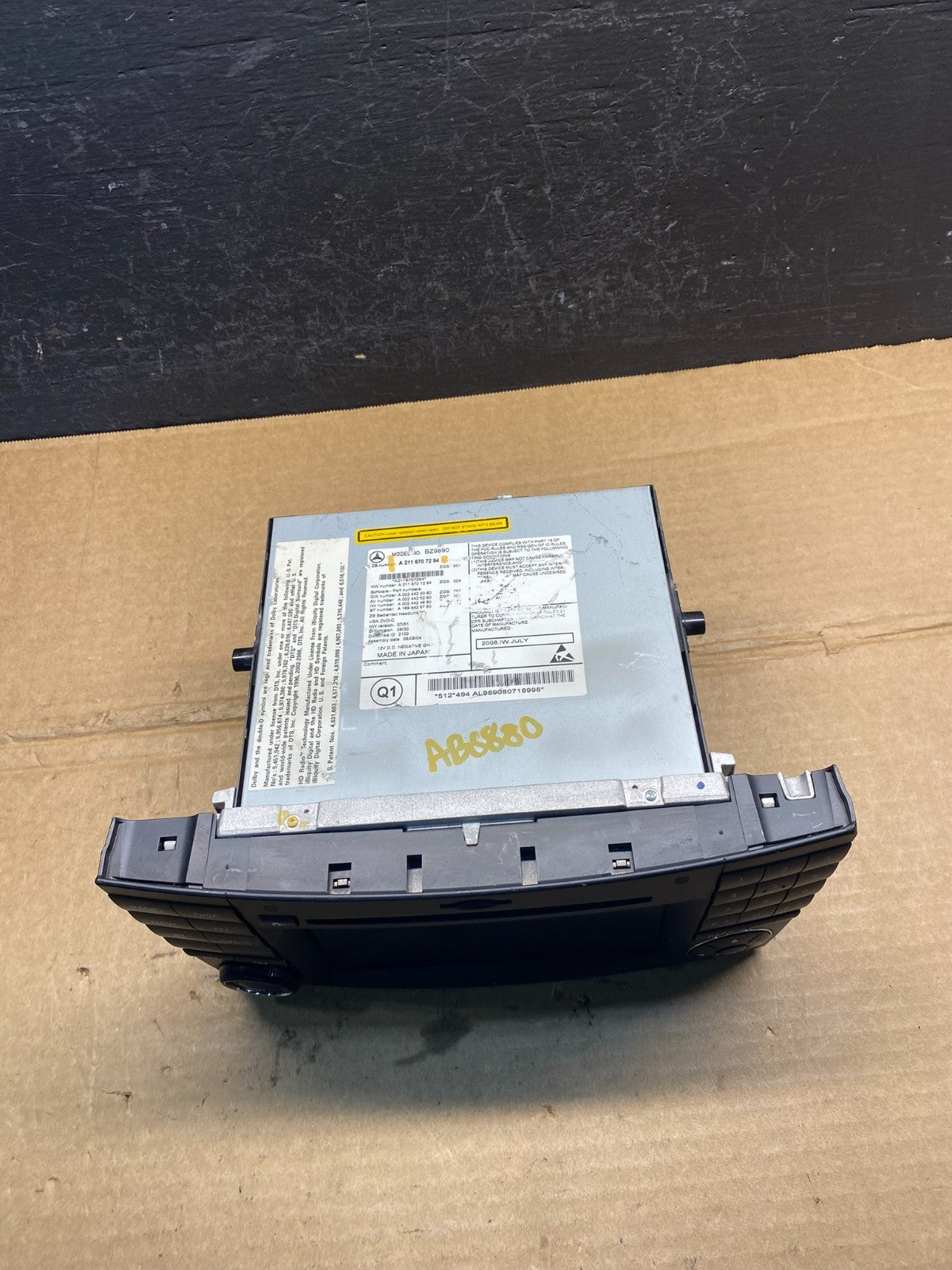 2009-2011 Mercedes Benz W211 E350 E500 Radio Screen Navigation Display ad3400 DG3