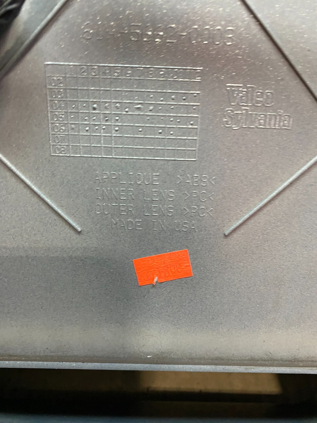 2004-2009 Cadillac SRX Trunk Panel Lid Backup License Plate U6424 DG9
