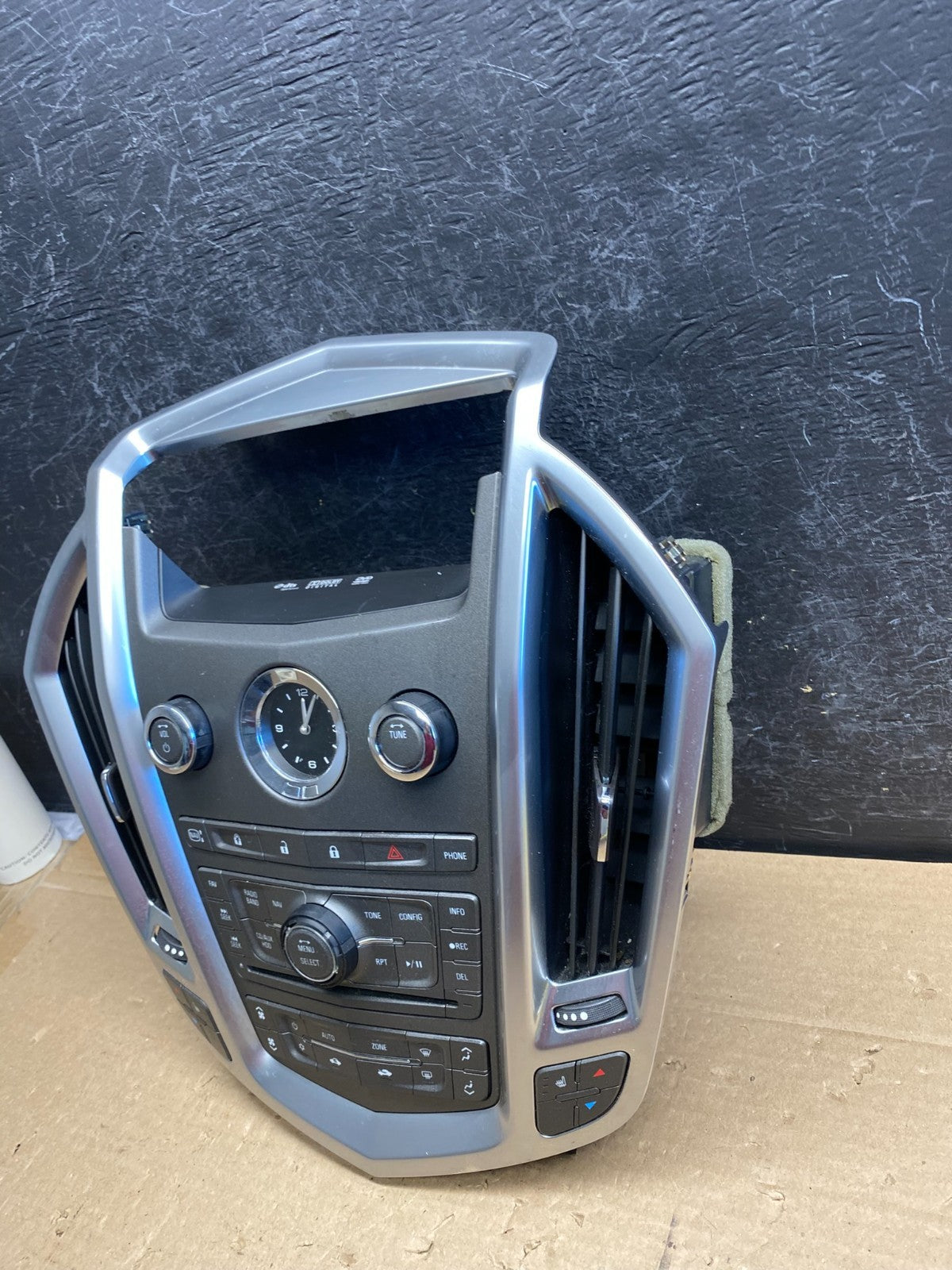 2010-2012 Cadillac SRX A/C Heater Radio Climate Control Panel Bezel OE AG8371 DG2