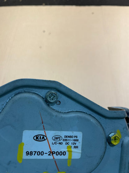 2011 - 2013 Kia Sorento Rear Glass Windshield Wiper Motor x0618 DG5