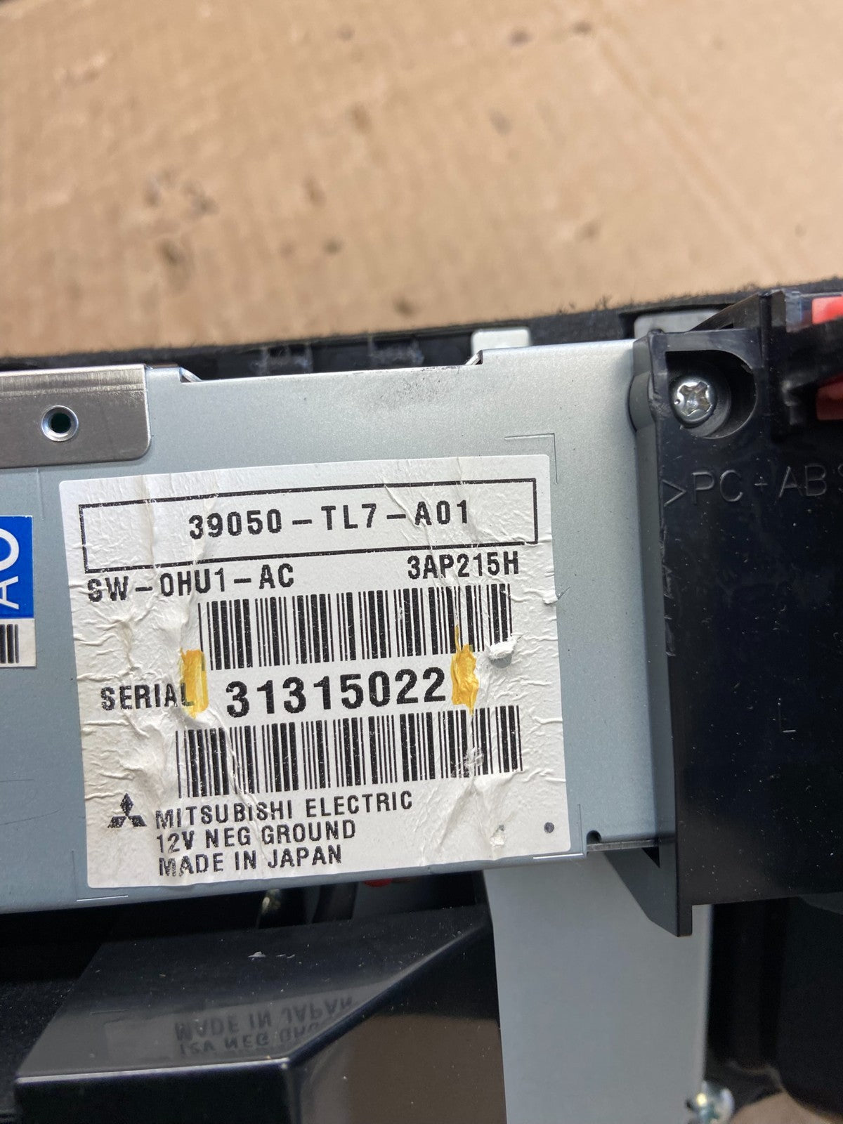 2011 to 2014 Acura TSX AM/FM CD Player Radio Audio System Air Vent AD2308 DG5