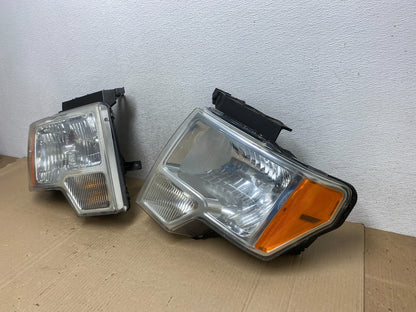 2009 to 2014 Ford F-150 F150 Left+Right Halogen Headlights AF5841 DW1