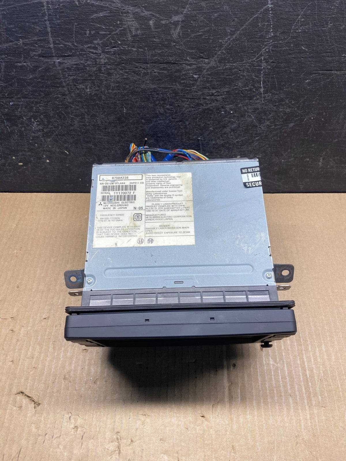 2011-2014 Mitsubishi Outlander Lancer Navigation Radio Display Screen AG3980 DG3