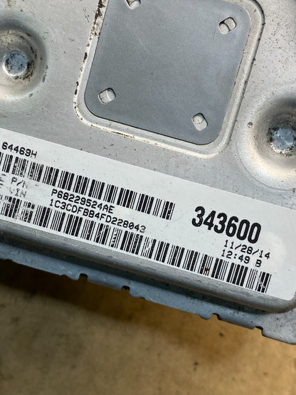 2015 Dodge Dart 2.4L ECU ECM Engine Computer Module AH7205 DG2
