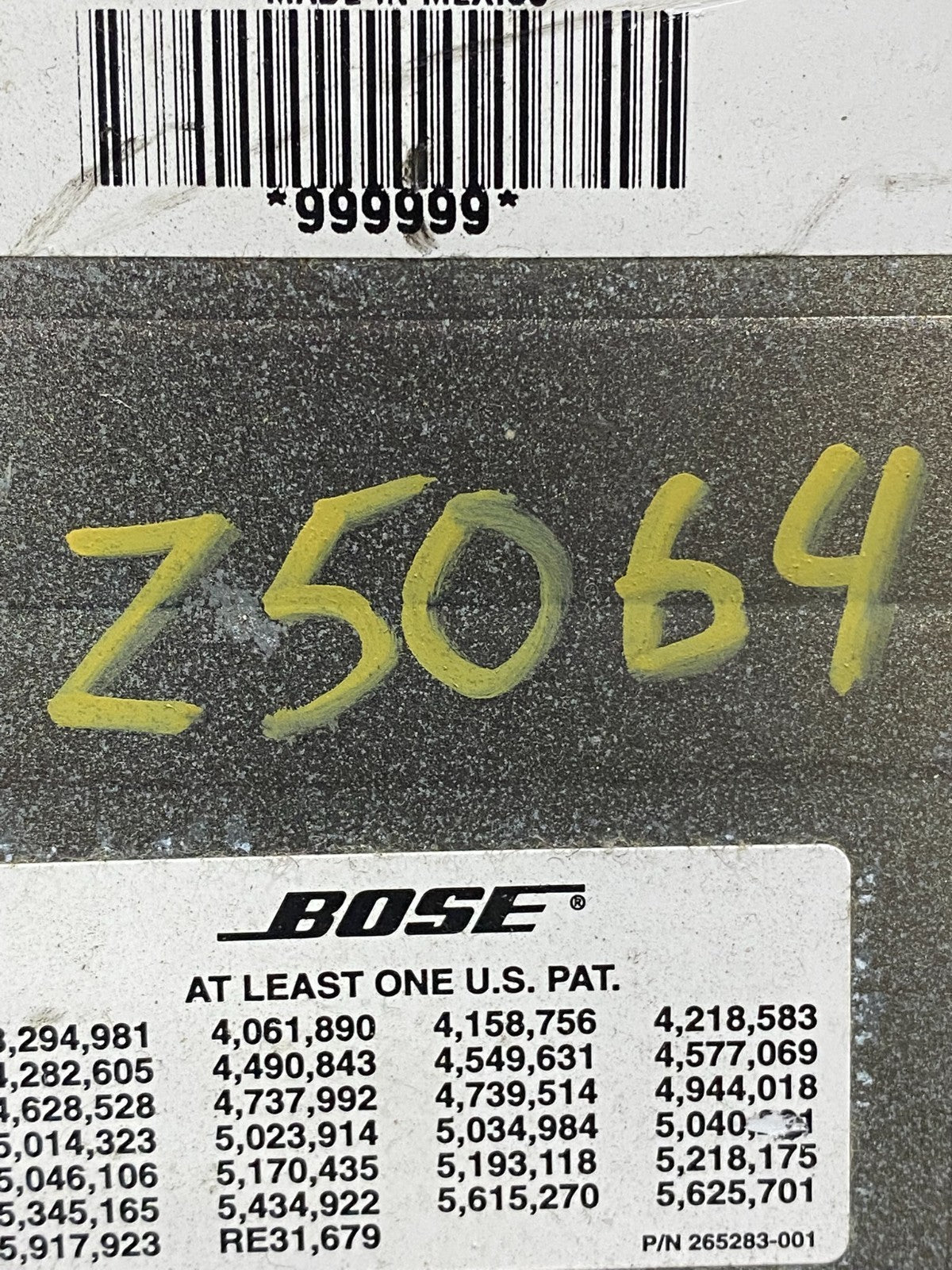 2009 to 2014 Nissan Maxima Radio Audio System Amplifier Module AMP z5064  DG4