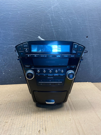 2010 - 2013 Acura Mdx Radio Stereo 6 CD Player Climate Control Pan AG1526 DW0