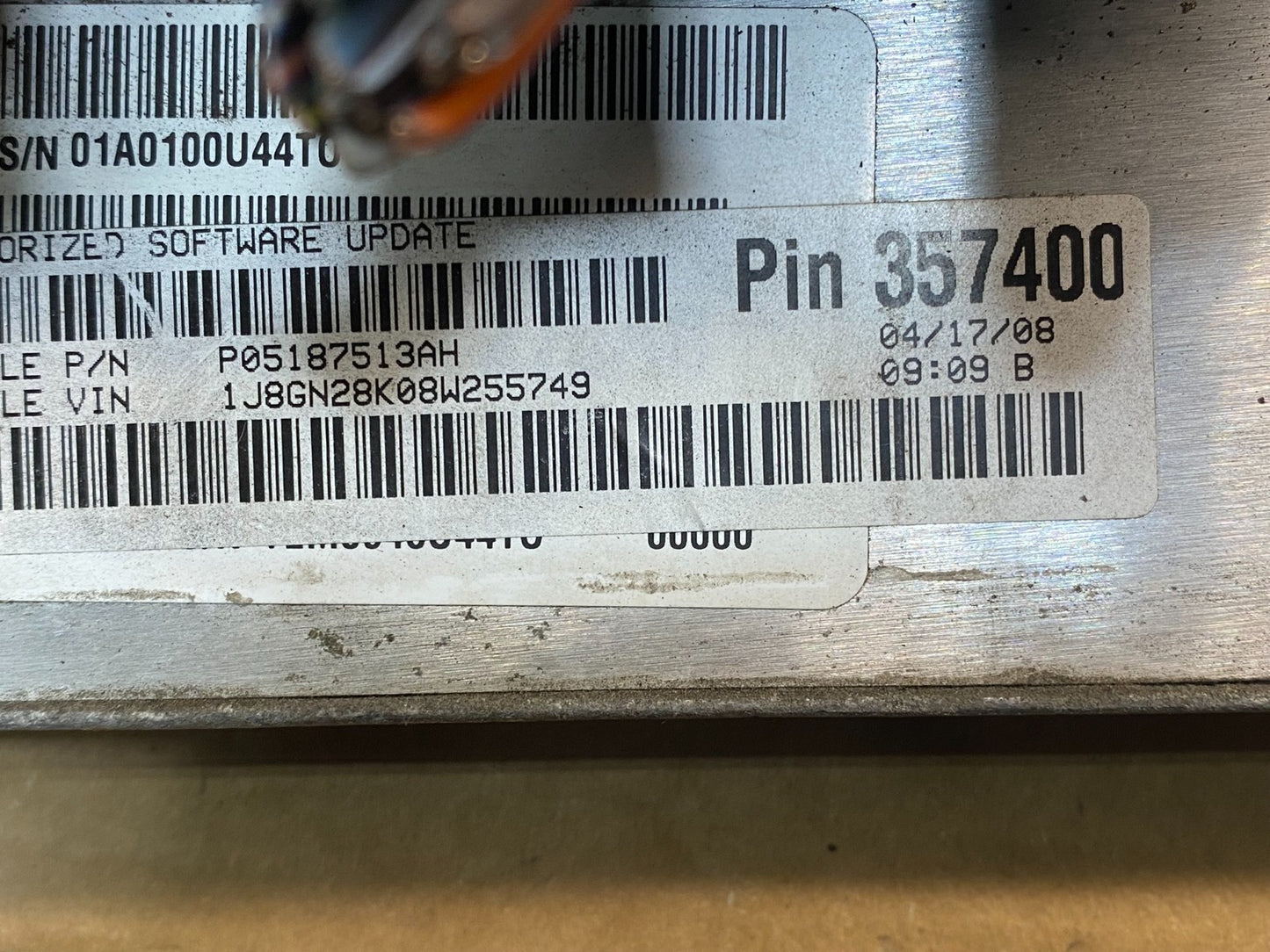 2008 Jeep Liberty Dodge Nitro 3.7L Engine Control Unit ECU ECM af7754 DG2