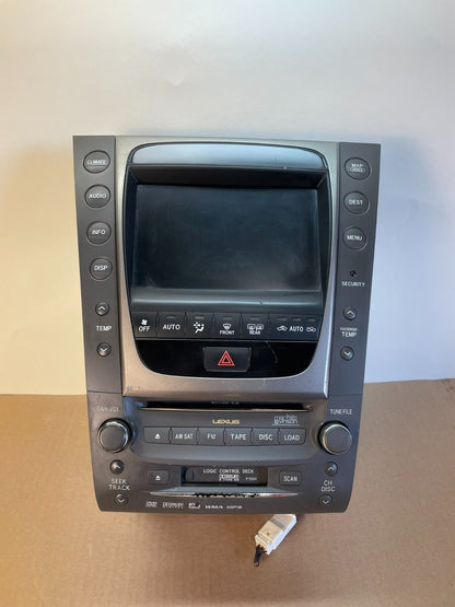 2006 to 2007 Lexus GS300 GS350 GS430 Navigation GPS Radio CD AG2979 DG0