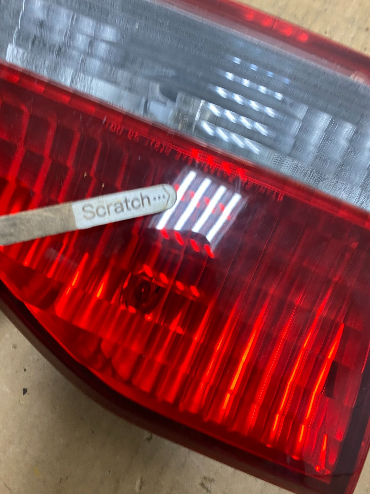 2001 to 2002 Honda Accord Left Driver LH Side Inner Tail Light Q7400 DW4
