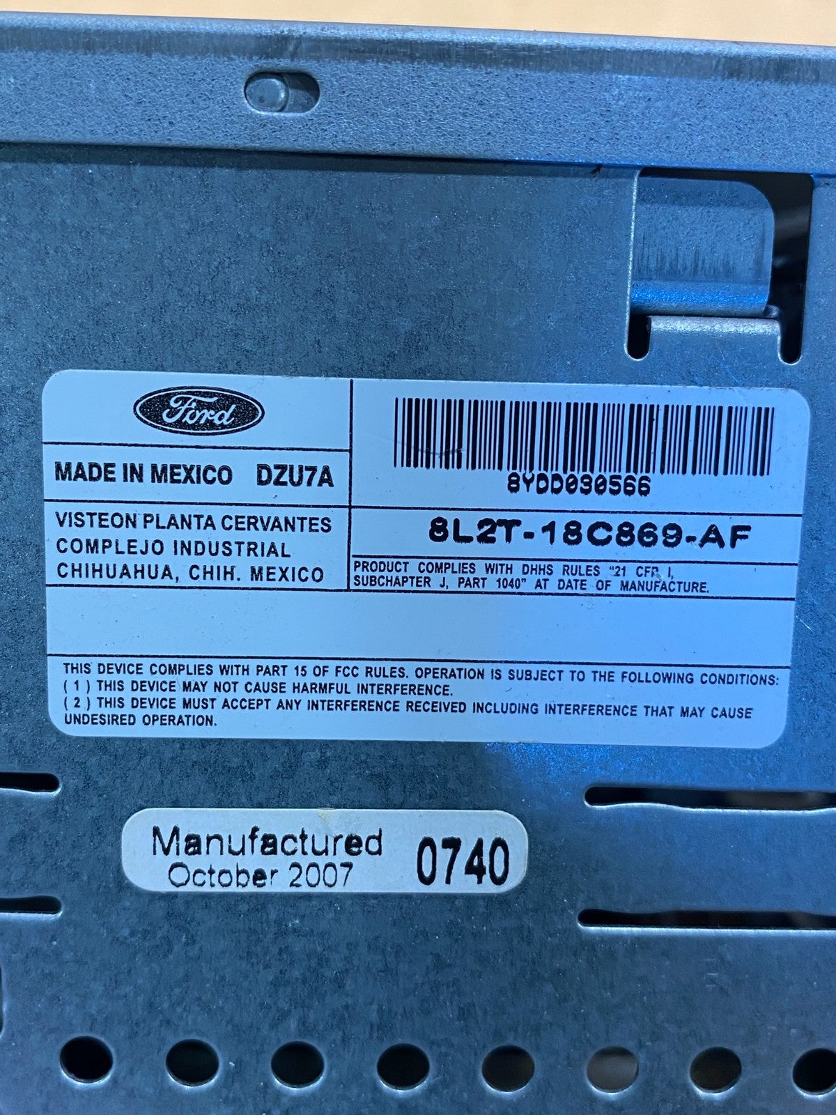 2008 - 2009 Ford Expedition Explorer Radio CD Player Screen Display OE AD4945 DG6